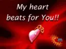 MY HEART BEATS FOR U