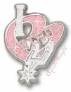 San Antonio Spurs pink heart charm esther