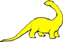 yellow dinosaur