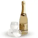 champagne con copas