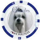 blue maltese poker chip charles