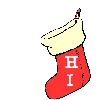 DOG IN CHRISTMAS SOCK