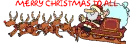 SANTA AND REINDEER IN SLEIGH
