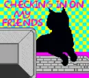 CAT TYPING ON COMPUTER