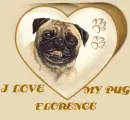 HEART WITH PUG