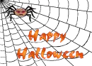 Happy Halloween Spider Web
