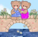 Bears on bridge