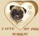 HEART WITH PUG