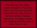 time passes