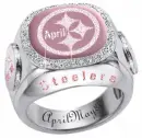 pittsburgh steelers pink diamond ring april