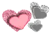 Hearts... pink and silver