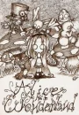 alice in wonderland with bunny