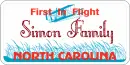 North Carolina Tag- Simon Family