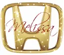 Honda Emblem (sparkles)- Melissa