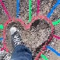 Heart in the sand