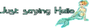 saying hello