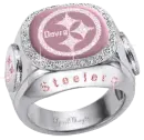 pittsburgh steelers pink diamond ring devra