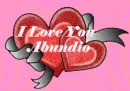 I LOVE YOU ABUNDIO