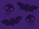 halloweenie bats & skulls