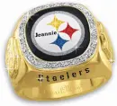 pittsburgh steelers diamond ring jeannie