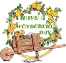 WHEEL BARREL WITH FLOWERS