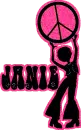 Janie - Hippie Chick with Peace Sign