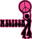 Melissa - Hippie Chick with Peace Sign