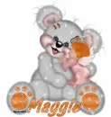 Bear with Angel and Maggie name