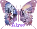 alyse's pink unicorn butterfly