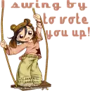girl on swing - swing by 2 vote u up
