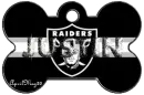 oakland raiders dog bone tag justin