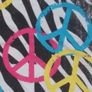 Zebra Peace Sign Picture