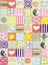Rainbow cute collage