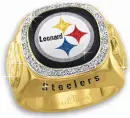 pittsburgh steelers diamond ring leonard