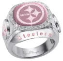 pittsburgh steelers pink diamond ring jeannie