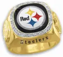 pittsburgh steelers diamond ring rod