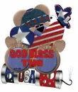 USA bear with text