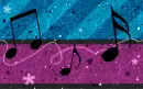 flashing musical notes
