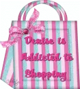 Denise is addicted to shopping.