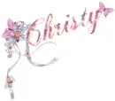 Christy butterflies and bow