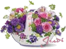 ceramic flower bowl/JUDI