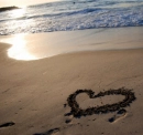 heart on the beach
