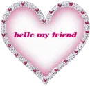 pink glitter heart-pink hello frind