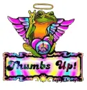 Thumbs up frog