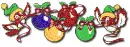 Christmas ornaments and birdies
