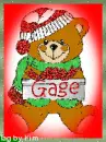 Gage-Boy Christmas bear