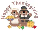 Happy Thanksgiving bears
