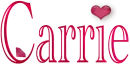 Carrie Pink Heart & Diamond Tag