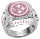 pittsburgh steelers pink diamond ring tara