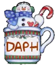 MUG WITH SNOWMAN